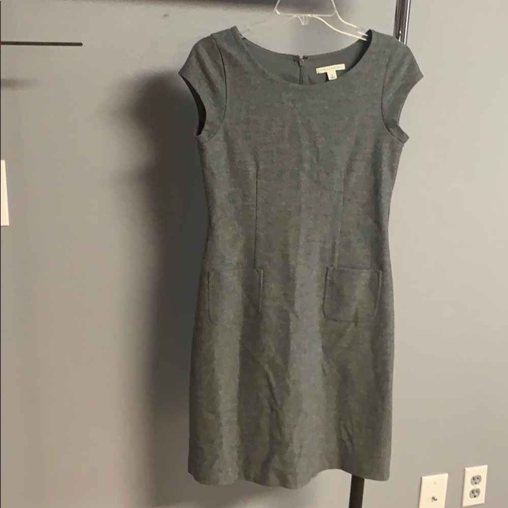 Grey wool dress